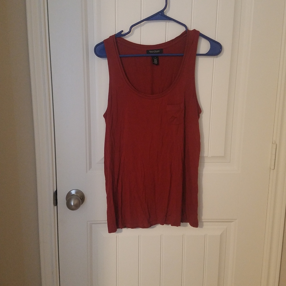 White House Black Market Burnt Orange Tank Top
